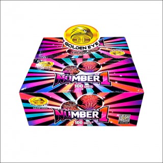 Kembang Api Number One Cakes 0.8 inch 100 shoot - GE08100N